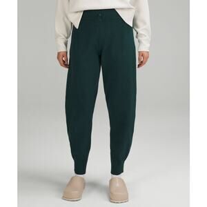 Lululemon 'Cotton-Cashmere' Green Knit Mid-Rise Jogger Size 6